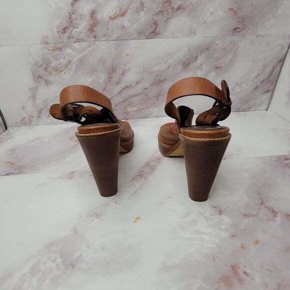 cole Hann Nike Air Leather Open Toe Heels Size 9 - Picture 6 of 16